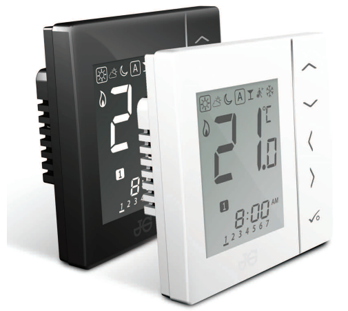 Johnguest JGSTATRF4BBL Wired Programmable Room Thermostat PRO