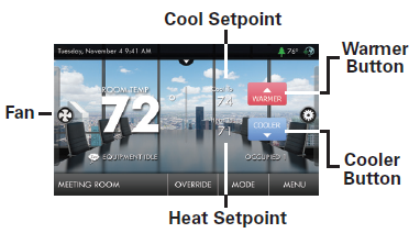 Johnson- Controls- T9180- Touch -Screen -Digital- Room- Thermostat- 11