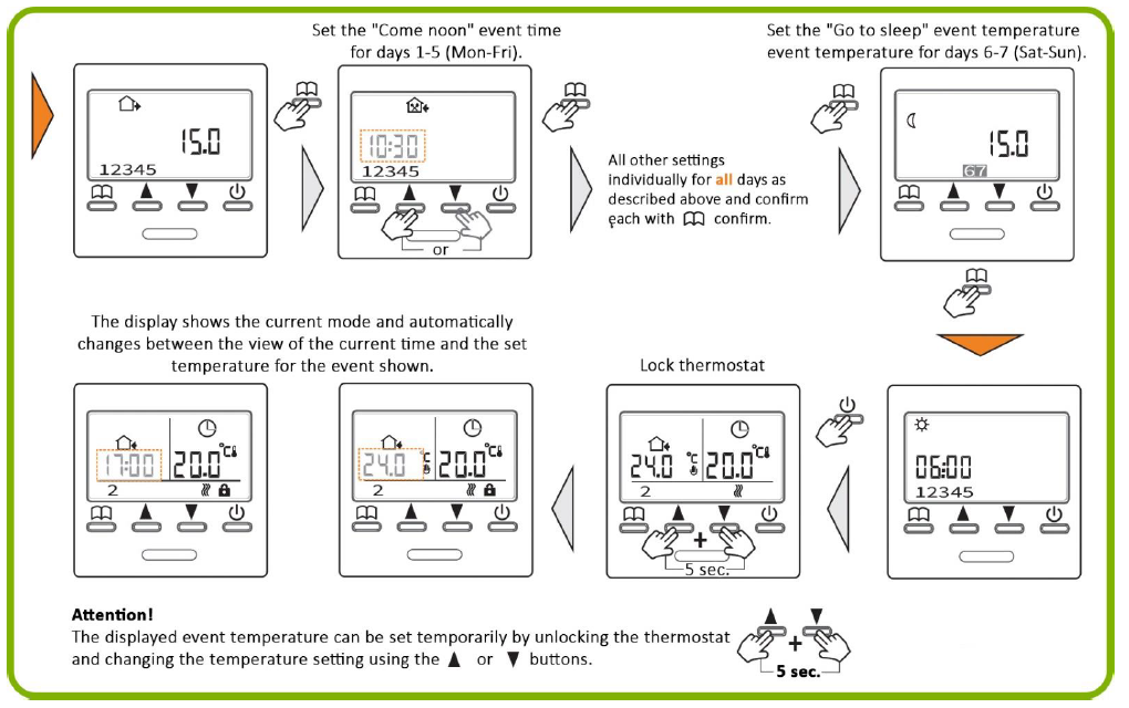 MI-HEAT- E51- Programmable -Thermostat - 19