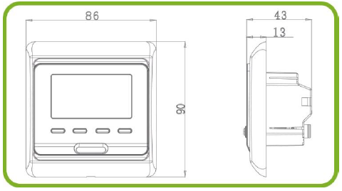 MI-HEAT- E51- Programmable -Thermostat - 22