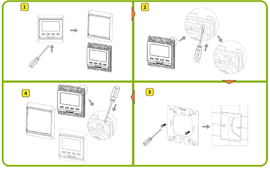 MI-HEAT- E51- Programmable -Thermostat - 24
