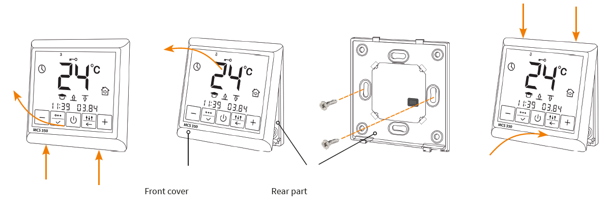 MI-HEAT- MCS 350- Programmable -Thermostat- 4