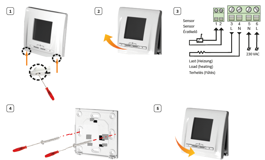 MI-HEAT- TP520- Programmable- Thermostat - 7