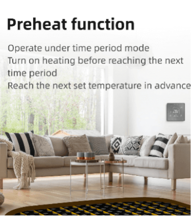 Menred RT52 Wifi Thermostat for Heating fig5