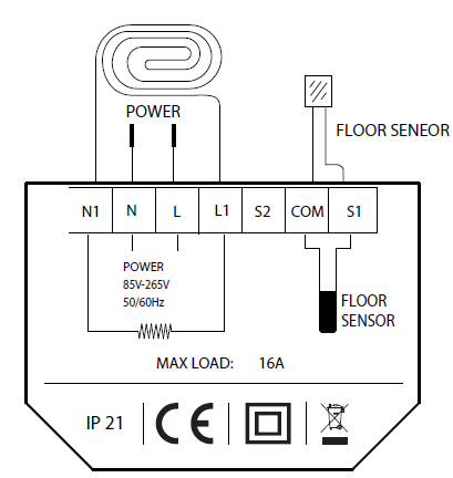 ProWarm- ProTouch- Touchscreen -Thermostat- 4