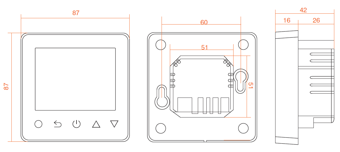 ProWarm- ProTouch- Touchscreen -Thermostat- 6