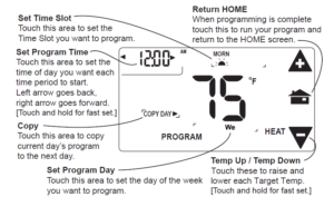RadioThermostat CT50 Programmable Thermostat Operation Guide