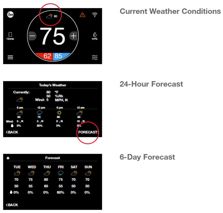 Rheem RETST700SYS Smart Thermostat User Guide thermostat.guide