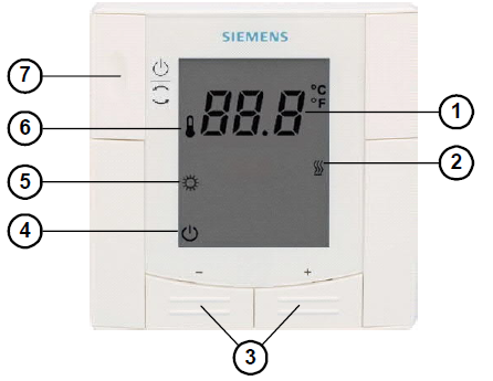 SIEMENS-RDD310-MM-Flush-mount-room-thermostat-Product-Specifications-fig-1