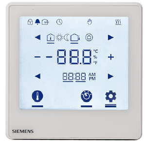 SIEMENS- RDD810KN- Flush- mount- touchscreen- Thermostat- 4