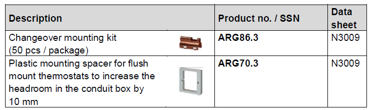 SIEMENS- RDF302 -Flush- mount- room -thermostat - 10