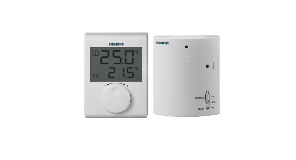 SIEMENS RDH100RF/SET Room Thermostat Operating Instructions