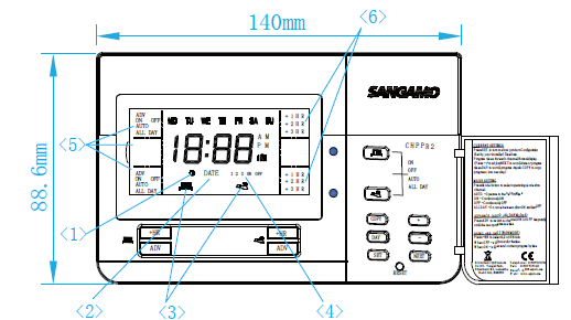 Sangamo CHPPR2 Programmable Thermostat  1