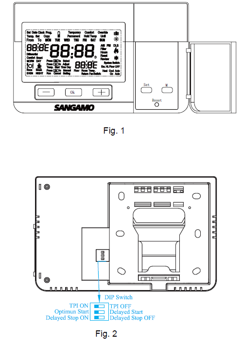 Sangamo -CHPRSTATDP-Digital-Programmable-Thermostat-FIG-1