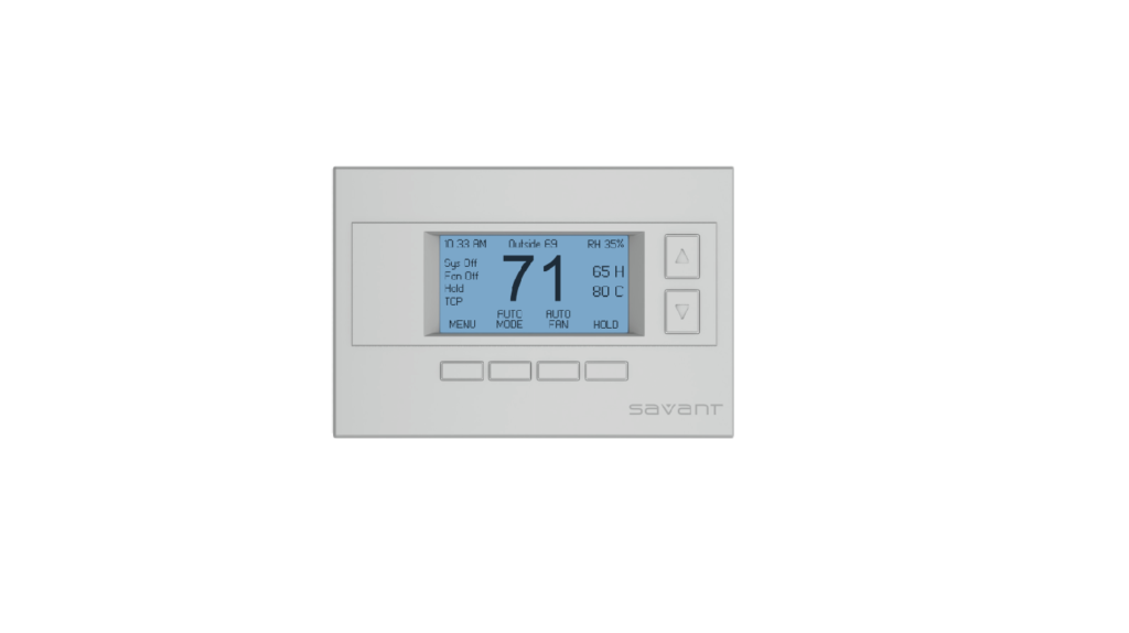 Savant SSTW100 Wireless Digital Thermostat Product Specification Guide