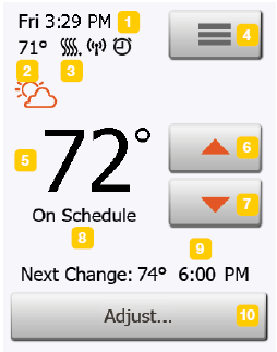 Schluter SYSTEM DHERT104-BW Programmable touchscreen thermostat -18