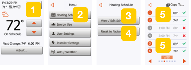 Schluter SYSTEM DHERT104-BW Programmable touchscreen thermostat -31