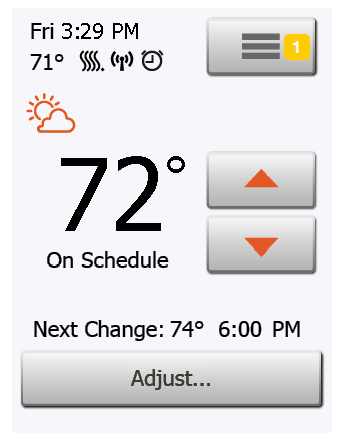 Schluter SYSTEM DHERT104-BW Programmable touchscreen thermostat -47
