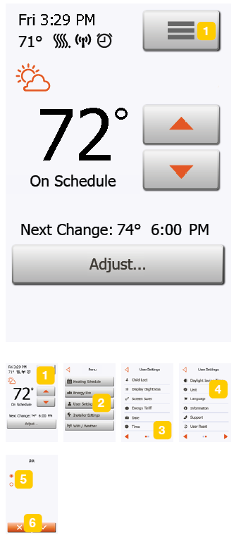 Schluter SYSTEM DHERT104-BW Programmable touchscreen thermostat -51