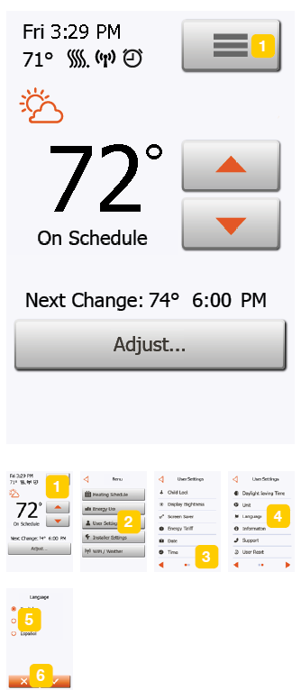 Schluter SYSTEM DHERT104-BW Programmable touchscreen thermostat -52