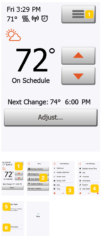 Schluter SYSTEM DHERT104-BW Programmable touchscreen thermostat -55