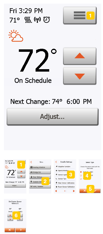 Schluter SYSTEM DHERT104-BW Programmable touchscreen thermostat -61