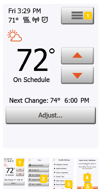 Schluter SYSTEM DHERT104-BW Programmable touchscreen thermostat -64