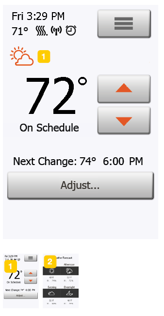Schluter SYSTEM DHERT104-BW Programmable touchscreen thermostat -72