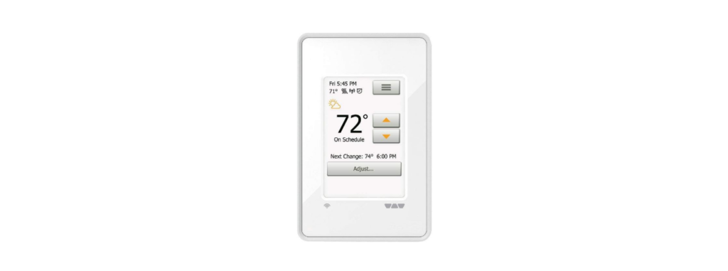 Schluter SYSTEM DHERT104-BW Programmable touchscreen thermostat fea