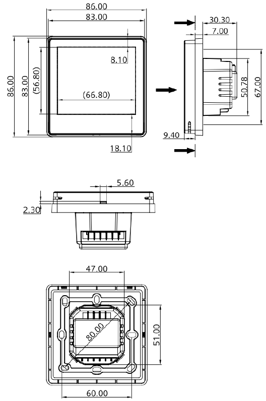 Siemens- RDF800KN -Touch- Screen- Room -Thermostats-24