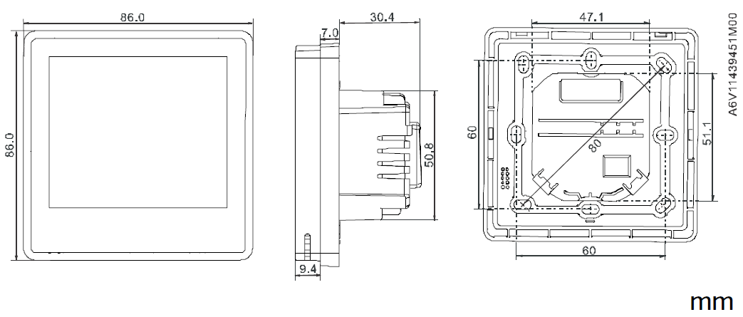 Siemens-RDF870KNTouch-Screen-Room-Controller-Thermostat-FIG-52