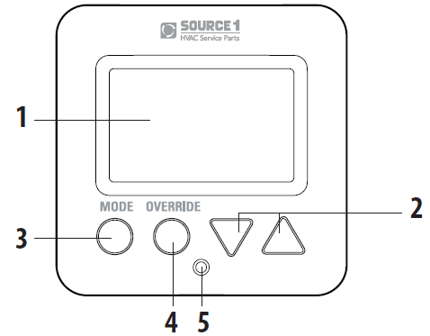 Source1 S1-TBSU231-S Commercial Digital Thermostat 13
