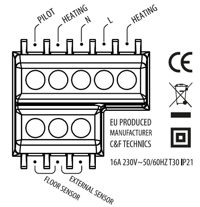 klima-IP21-TOUCH-SCREEN-THERMOSTAT-Instruction-Manual-fig-1