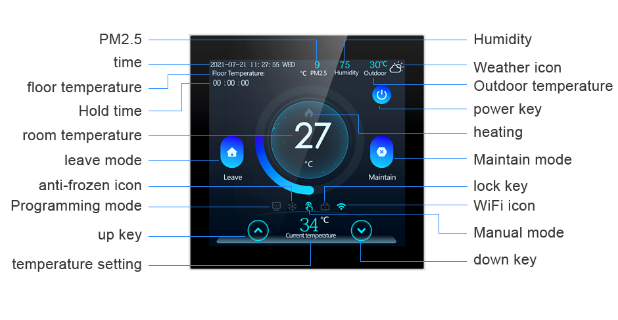 AVATTO WT160 WiFi Smart Thermostat 9