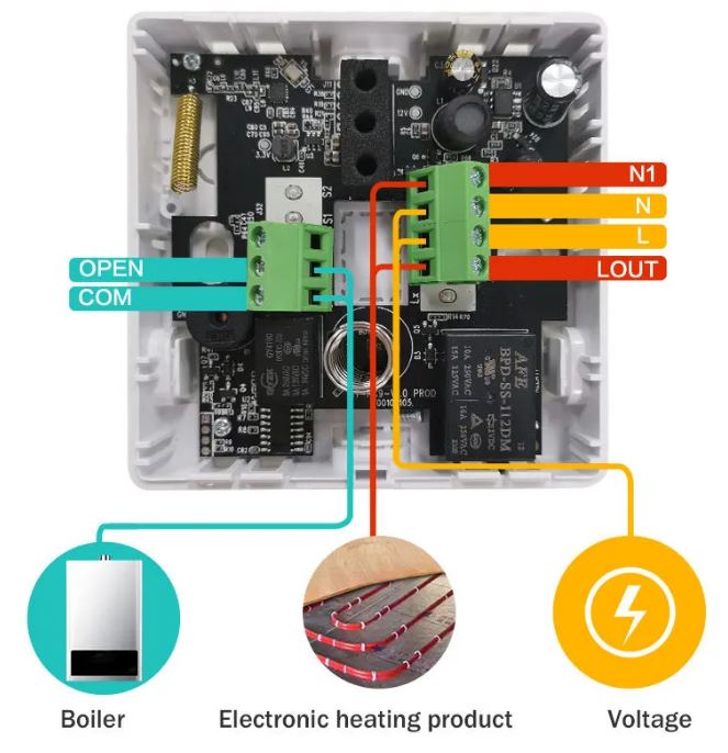 BAIYILUN B202-A009 Smart Wifi Thermostat  3