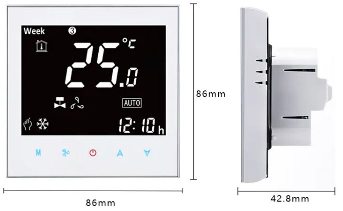 BAIYILUN B204-A028 Touch Screen Thermostat 1