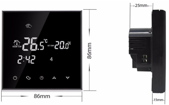 BEOK TGT70-EP Digital Weekly Programmable Touch Screen Thermostat  2