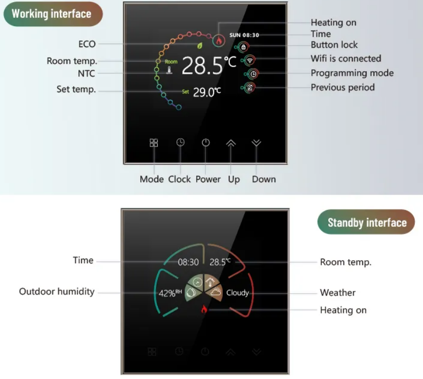 Beca BHT2002 Heating Smart Wifi Programmable Thermostat 4