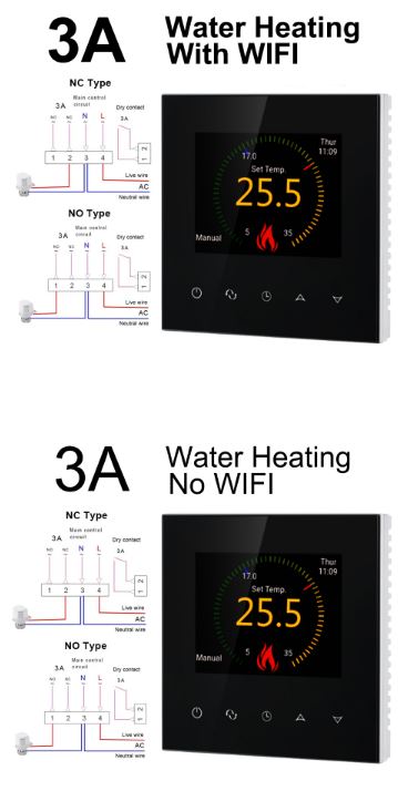 Blosam DV-325 Smart WIFI Touch Screen Thermostat  4