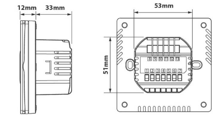 Breeze BC102-4 Weekly Programming Room Thermostat 3