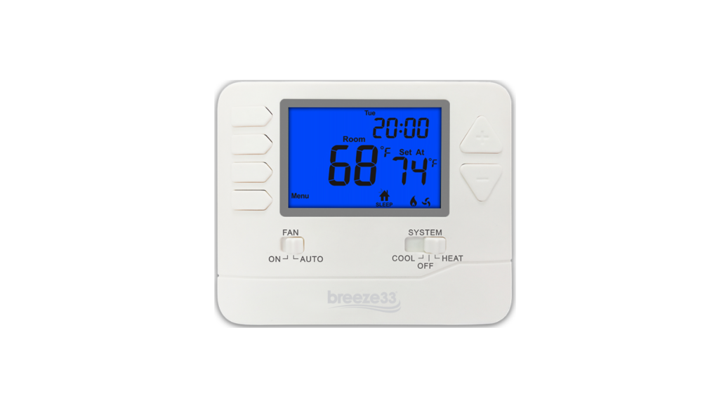 Breeze33 BZ33-201NP Non-Programmable Thermostat fea