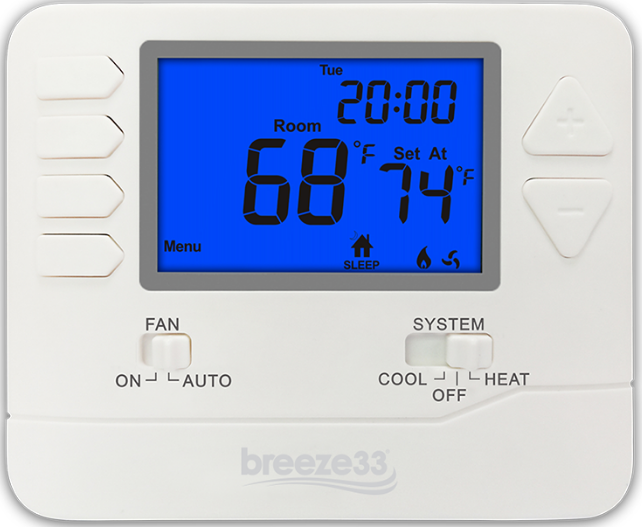 Breeze33 BZ33-201NP Non-Programmable Thermostat pro