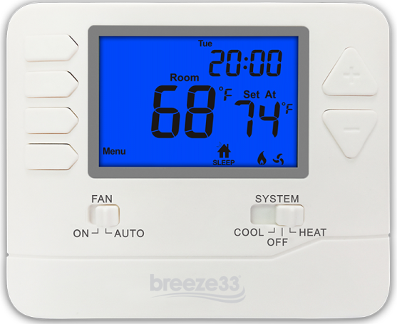 Breeze33 BZ33-201P Programmable Thermostat pro