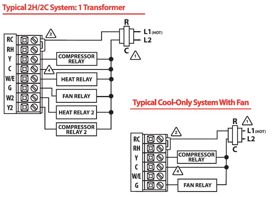 Breeze33 BZ33-302TSP Programmable 3H-2C Thermostat  8