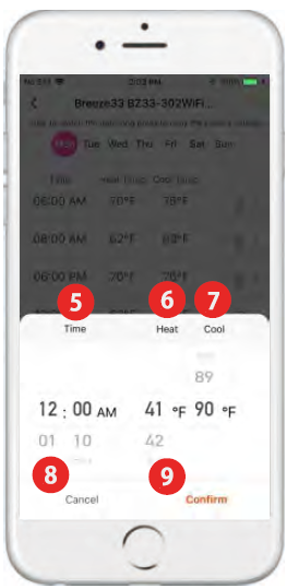 Breeze33 BZ33-302Wifi Programmable 3H-2C Wifi Thermostat   36