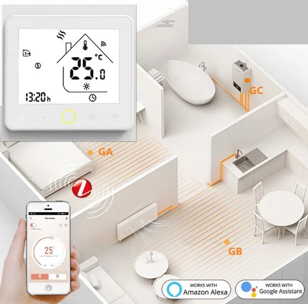 Byelearn B204-A028 Fan Coil Smart Thermostat  3