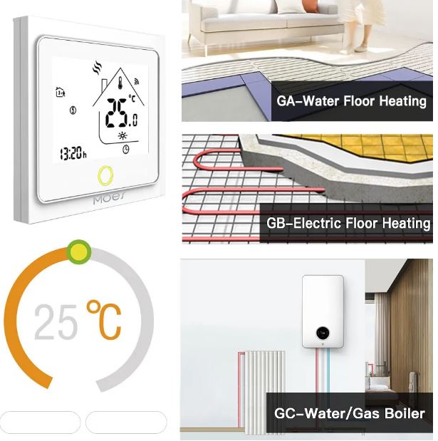 Byelearn B204-A028 Fan Coil Smart Thermostat  4