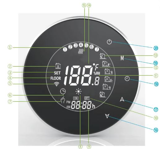Byelearn B204-A031 Programmable Smart Thermostat 1