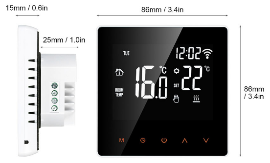 Chenzi 200821 WiFi Smart Thermostat 10