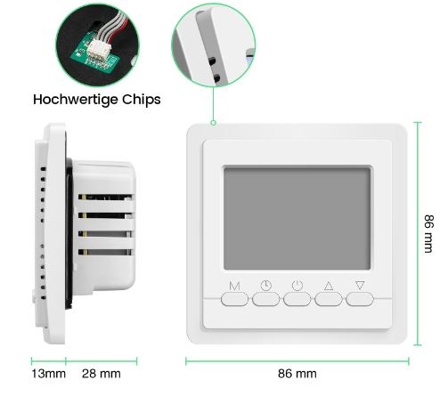 Denzye 134 WiFi Smart Programmable Thermostat 1